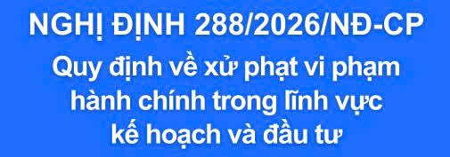 Chính phủ sửa đổi quy định xử phạt vi phạm hành chính trong lĩnh vực kế hoạch và đầu tư