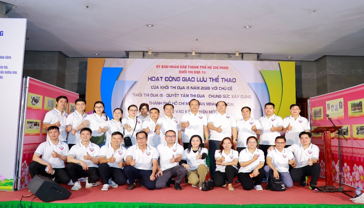 Ban Quản lý các Khu chế xuất và công nghiệp Thành phố Hồ Chí Minh: Dấu ấn kết nối và tinh thần thể thao tại Hội thao Khối thi đua 15 năm 2026