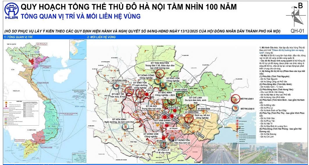 Phê duyệt Quy hoạch tổng thể Thủ đô Hà Nội 100 năm theo Quyết định 2512/QĐ-UBND